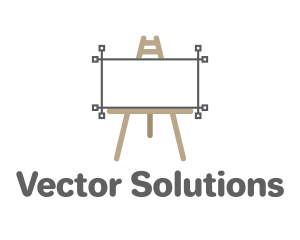 Vector - Canvas Art Easel logo design