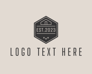 Cabin - Hipster House Cabin Builder logo design