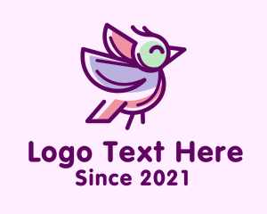 Birdwatching - Purple Finch Bird logo design