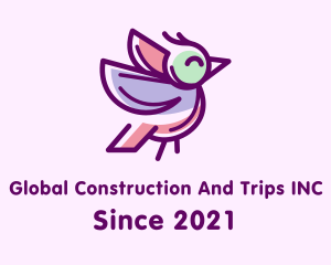 Nature Conservation - Purple Finch Bird logo design