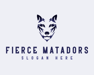 Fierce Wolf Dog logo design