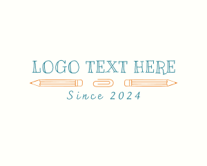 Write - School Drawing Class logo design