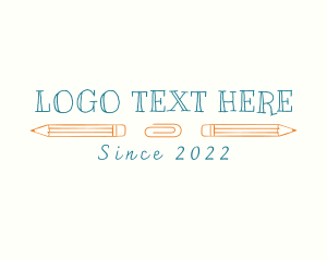 Art Class - School Drawing Class Wordmark logo design