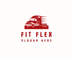 Freight - Fast Cargo Truck logo design