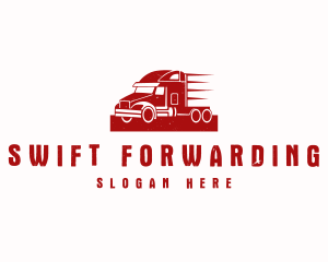 Fast Cargo Truck logo design