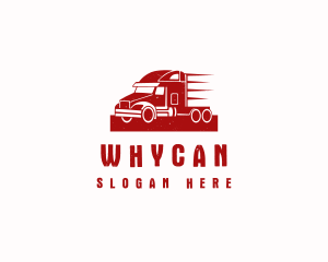 Truck - Fast Cargo Truck logo design