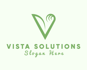 Vine Letter V logo design