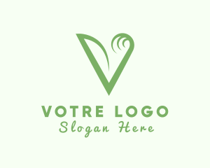 Vine Letter V logo design