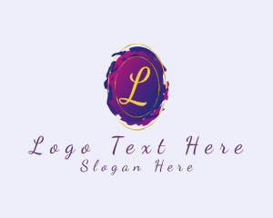 Event - Oval Watercolor Fashion logo design