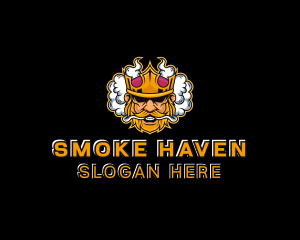 Smoking Vape King logo design