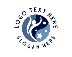 Giving - Human Circle Community logo design