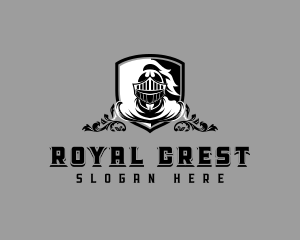 Heraldic - Medieval Royal Knight logo design