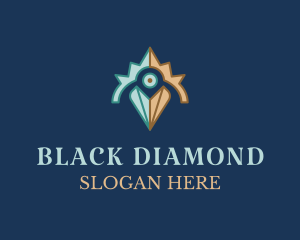 Heart Diamond Jewelry logo design