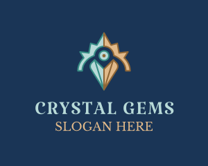 Heart Diamond Jewelry logo design