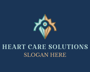 Heart Diamond Jewelry logo design