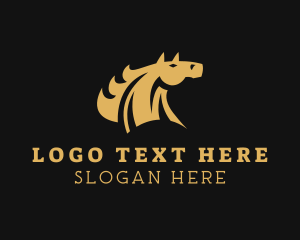 Stable - Luxury Horse Head logo design