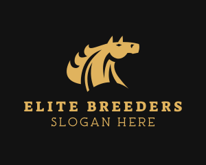 Luxury Horse Head logo design