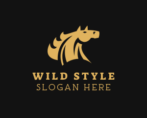 Luxury Horse Head logo design