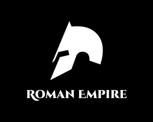 Roman - Gladiator Warrior Helmet logo design