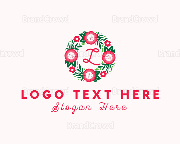 Bouquet Wreath Flower Logo