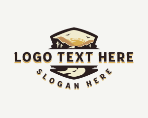 Desert - Mountain Desert Pathway logo design