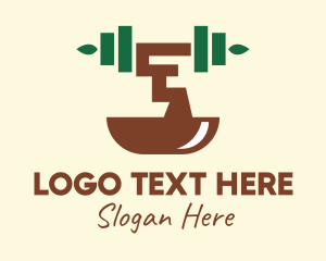 Online Coaching - Fitness Gym Bonsai logo design