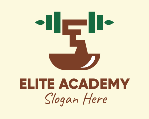Gym Equipment - Fitness Gym Bonsai logo design