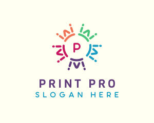 Printer - Charity Crown Community logo design