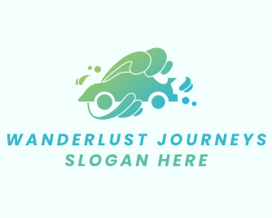 Auto Wash - Vehicle Water Wash logo design