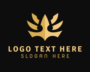 Gold - Crown Luxe Jewelry logo design