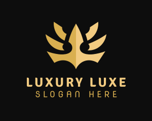 Crown Luxe Jewelry logo design