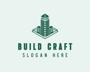 Tower Building Skyscraper logo design