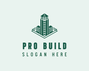 Tower Building Skyscraper logo design