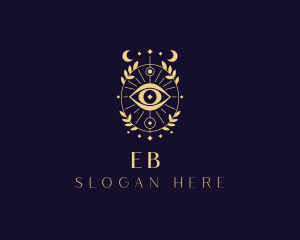 Fortune Telling - Bohemian Eye Moon logo design