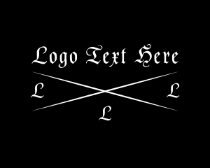 Medieval - Gothic Tattoo Studio logo design