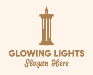 Candle Light Pillar  logo design