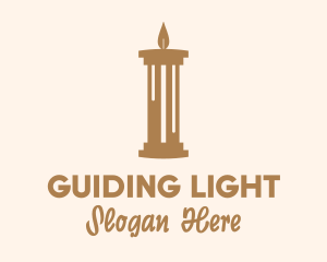 Candle Light Pillar  logo design