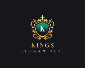 Premium Crown Shield logo design