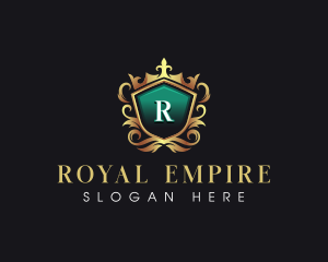 Premium Crown Shield logo design