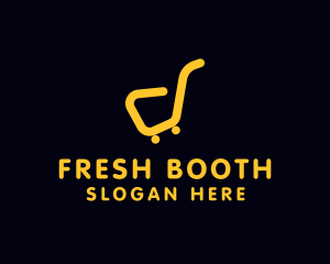 Booth - Grocery Market Cart logo design