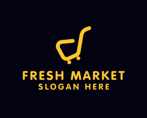 Market - Grocery Market Cart logo design