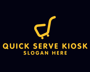 Kiosk - Grocery Market Cart logo design