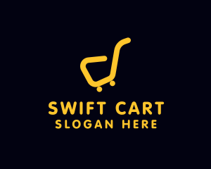 Grocery Market Cart logo design