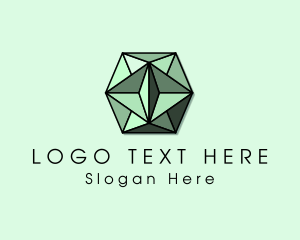 Green Diamond - Luxury Emerald Gem logo design