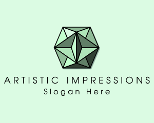 Luxury Emerald Crystal logo design