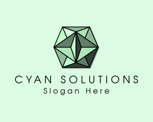 Luxury Emerald Crystal logo design