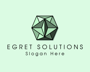 Luxury Emerald Crystal logo design