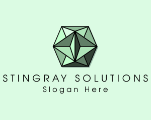 Luxury Emerald Crystal logo design