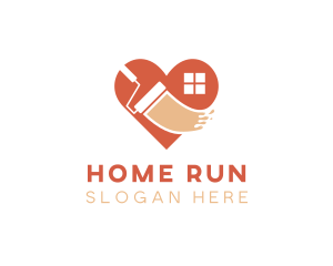 Paint Home Renovation  logo design