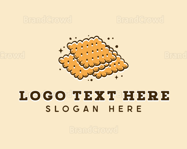 Biscuit Cracker Food Logo